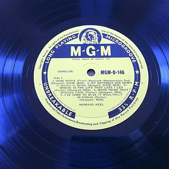 Vintage Vinyl LP Howard Keel - Great Screen Successes Rare 10" 1957 EMI Records - Picture 15 of 16
